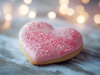 Fototapeta premium heart shaped cookie