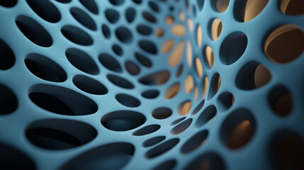 Obraz premium Unique blue pattern showcases modern design elements