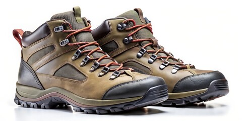 Brown Leather Hiking Boots