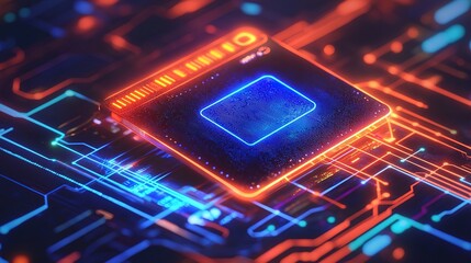 Digital payment revolution blockchain technology interface in a futuristic environment