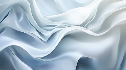 Obraz premium White and gray satin texture creates a soft and elegant abstract fabric background, perfect for luxury designs.