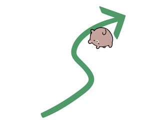 ウエーブ上向き くま