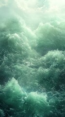 Tranquil green gradient fading to white, ideal for serene website and social media backgrounds