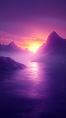 Fototapeta premium Solid purple background with subtle gradient transitions for a striking minimalist effect