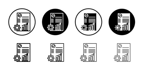 Project Development icon flat and simple set design