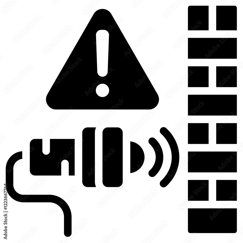 Poster proximity sensor solid black icon