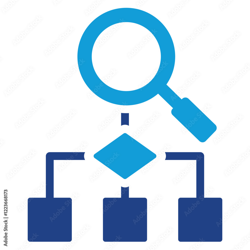 Aufkleber Predictive Algorithm Dual Tone Icon