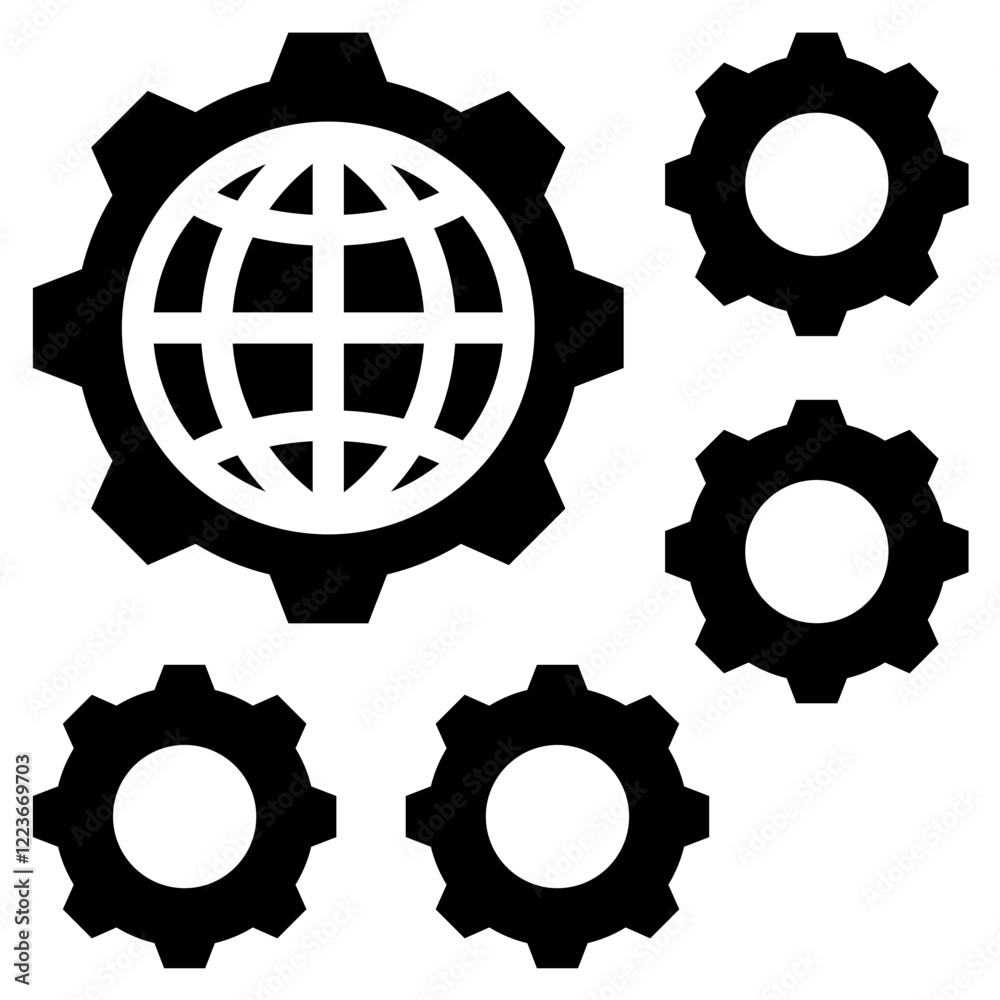 Poster dynamic resource solid black icon