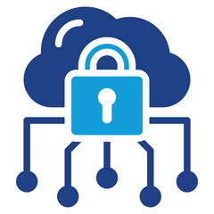 Hybrid Cloud Dual Tone Icon