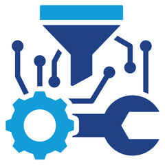 Obraz premium Service Orchestration Dual Tone Icon