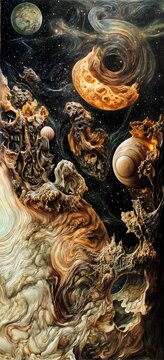 Space and Planets Digital Art Fantasy s13
