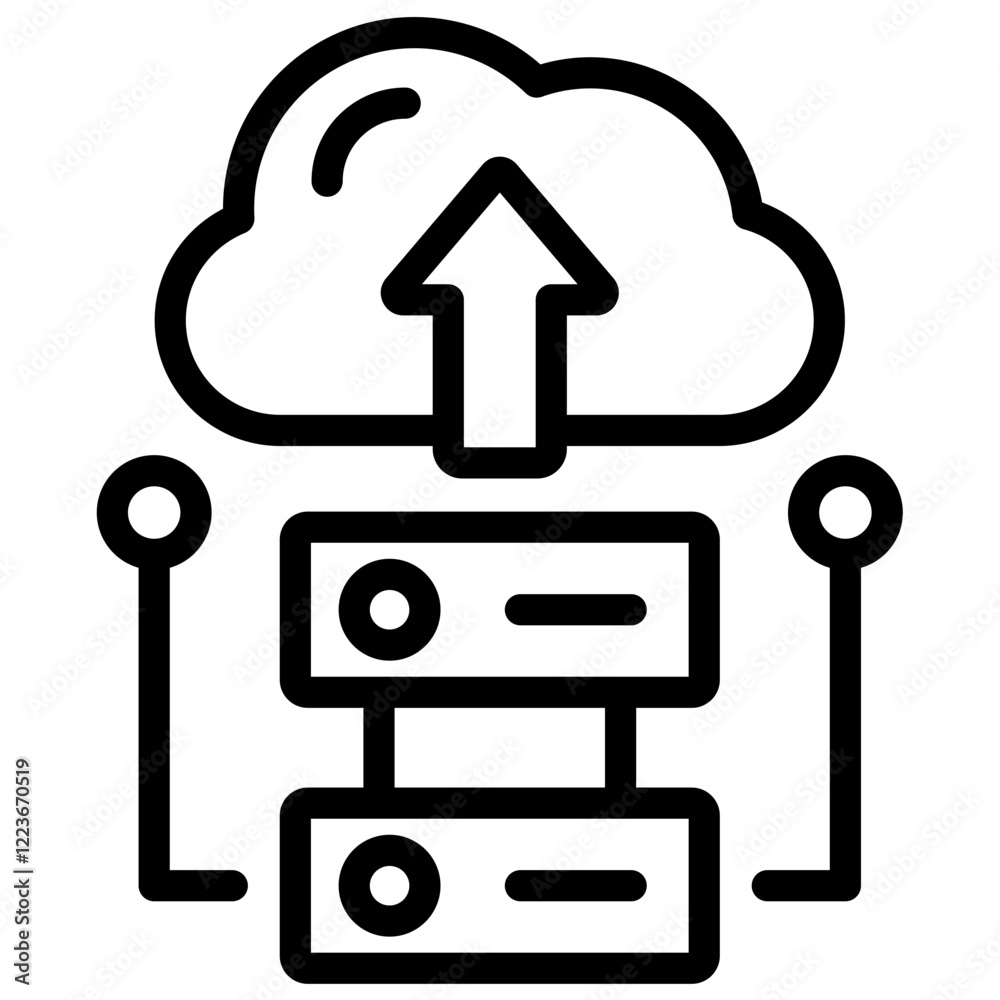 Poster Workload Scaling Outline Icon