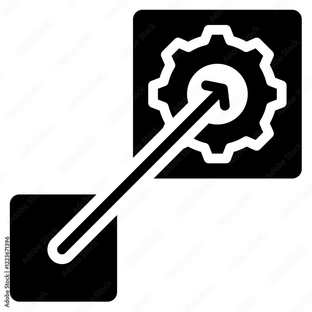 Poster scalability solid black icon