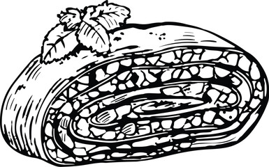 Viennese apple strudel