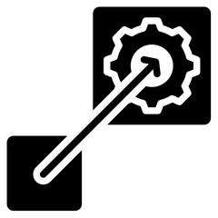 Scalability Solid Black Icon
