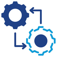 Digital Twin Dual Tone Icon