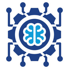Machine Learning Dual Tone Icon