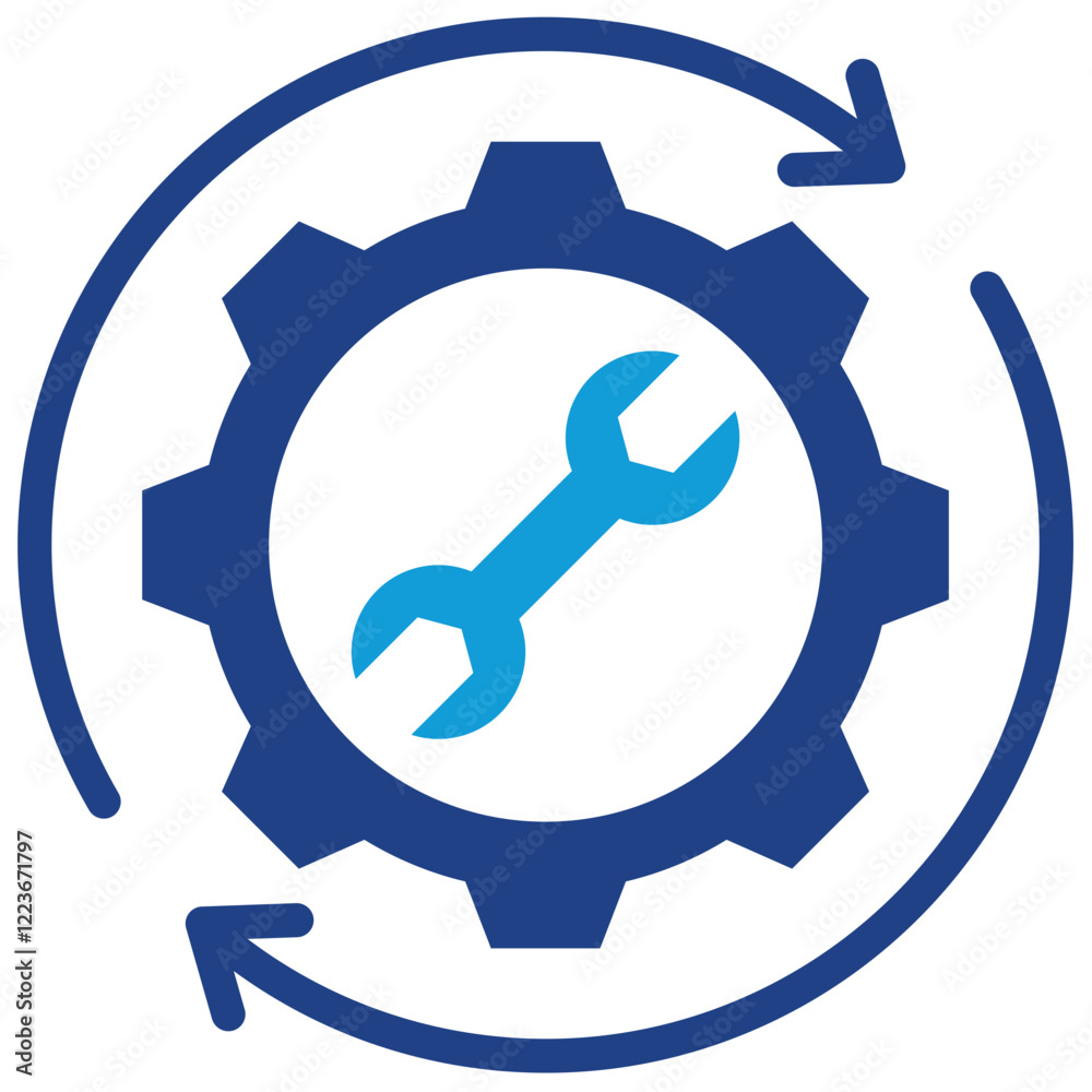 Poster automation tool dual tone icon