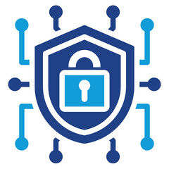 Fototapeta premium Cyber Security Dual Tone Icon