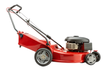 lawnmower isolated on white background
