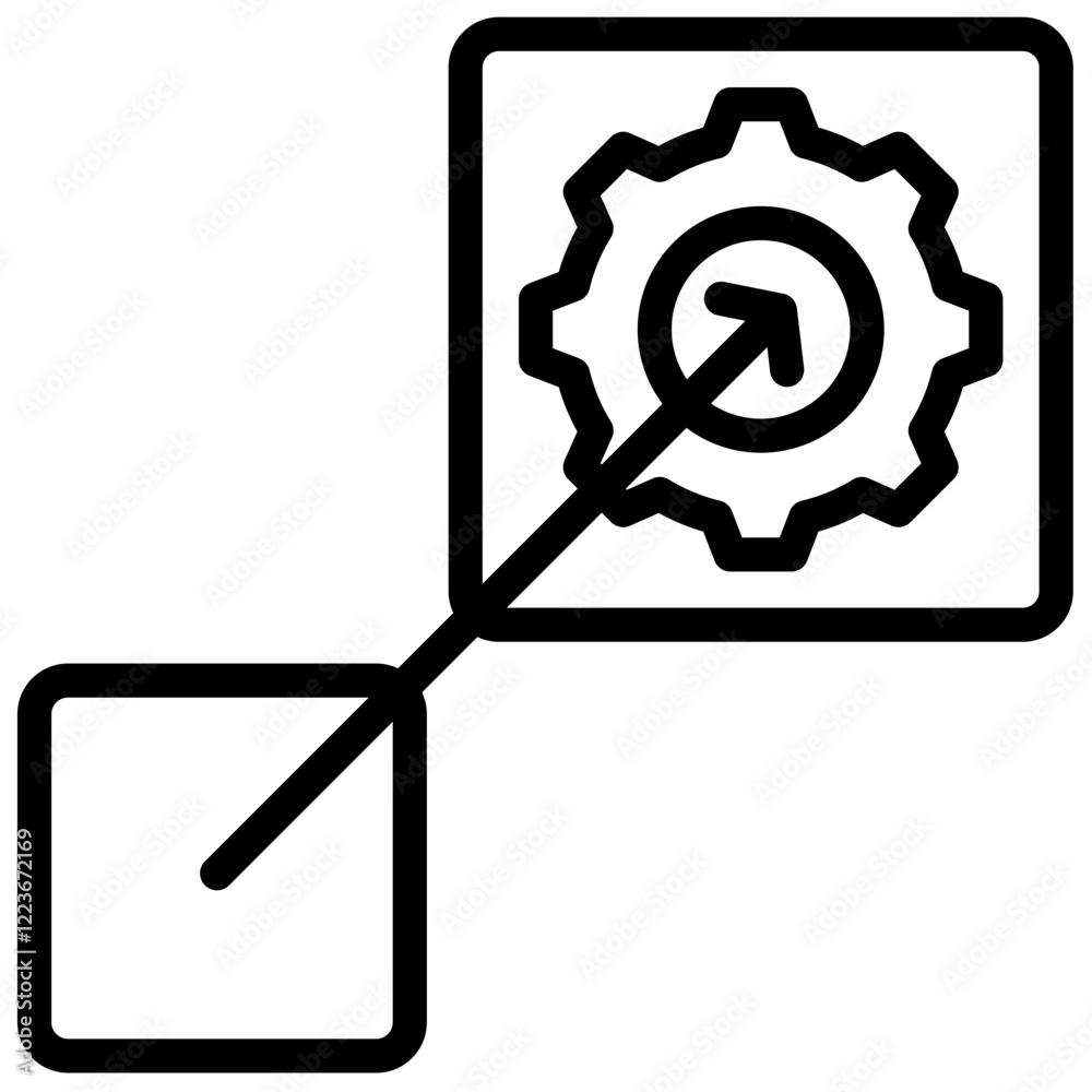 Poster scalability outline icon