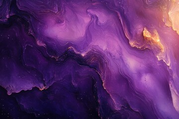 Naklejka premium mystical luxurious wallpaper with deep violet hues