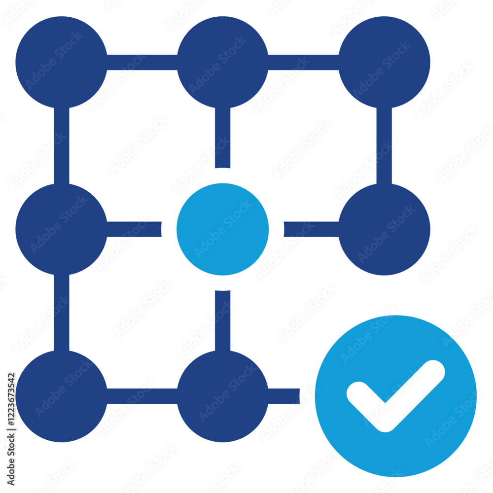 Aufkleber Intelligent Algorithm Dual Tone Icon