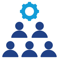 Workforce Management Dual Tone Icon