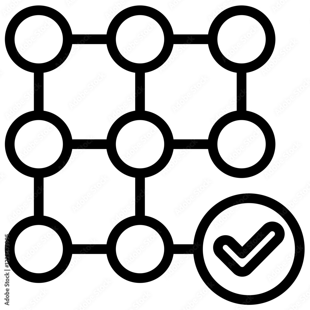 Poster Intelligent Algorithm Outline Icon