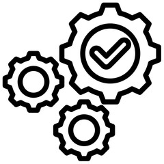 Operational Efficiency Outline Icon