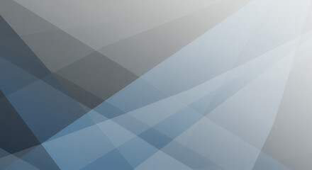 Obraz premium Abstract Geometric Background with Overlapping Transparent Blue and Gray Shapes
