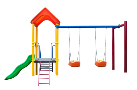 Children play ground closeup