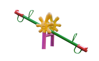 Children play ground closeup