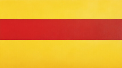 Obraz premium bold red horizontal stripe on a bright yellow background creating a strong geometric contrast 