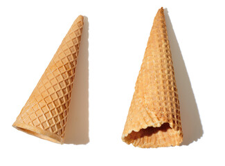 ice cream cone isolated on a white background