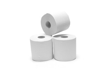 白背景のトイレットペーパー