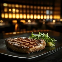 beef steak with potatoes