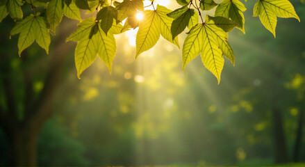 Fototapeta premium leaves in autumn, autumn, leaf, nature, leaves, tree, fall, maple, green, yellow, foliage, branch, season, plant, forest, color, bright, orange, red, spring, summer, brown, oak, isolated, fresh, macro