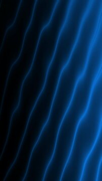 Brillantes l&iacute;neas onduladas azules crean un patr&oacute;n de fondo oscuro din&aacute;mico perfecto para la tecnolog&iacute;a, el arte abstracto, proyectos de dise&ntilde;o gr&aacute;fico.