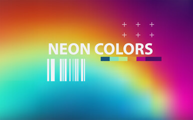 Trendy aura style background with light neon rainbow blurred gradient. Modern wallpaper design for poster, website, placard, cover, advertising.