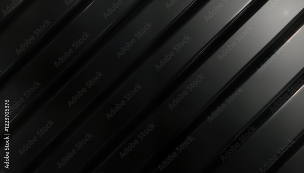 Poster Abstract diagonal black texture design. Modern geometric pattern with sleek diagonal lines. Ideal for tech backgrounds covers. Futuristic style. Suitable for various digital projects. High-quality