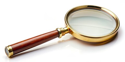 Magnifying Glass on White Background