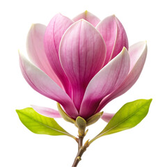 Beautiful Pink Magnolia Blossom Spring Flower Bloom Soft Plant Fresh Color Image