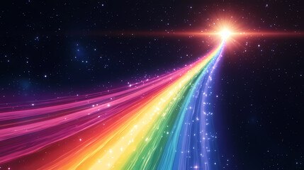 Obraz premium vibrant rainbowcolored vortex