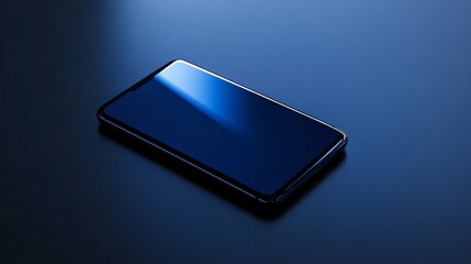 High tech transparent screen dark blue background