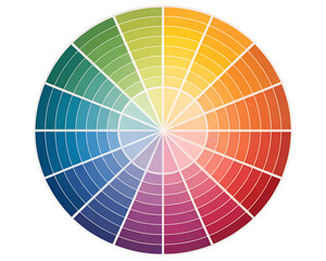 Obraz premium color palette guide isolated transparent background 