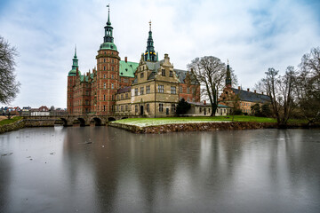 Side view of Frederiksborg Castle