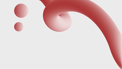 red and white abstract