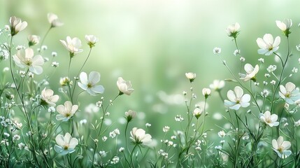 green watercolor foliage abstract background