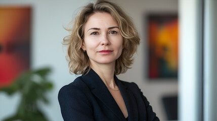 Fototapeta premium Portrait of business woman in office